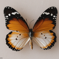 Danaus chrysippus (Petit monarque, Monarque africain, African Queen, Plain Tiger (Asie))